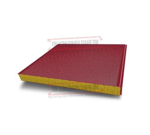 Сэндвич панели акустические стеновые с минеральной ватой, ширина 1200 мм, толщина 60 мм, 0.5/0.5, RAL3003