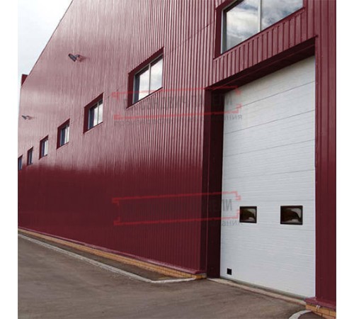 Сэндвич панели акустические стеновые с минеральной ватой, ширина 1200 мм, толщина 120 мм, 0.5/0.5, RAL3005