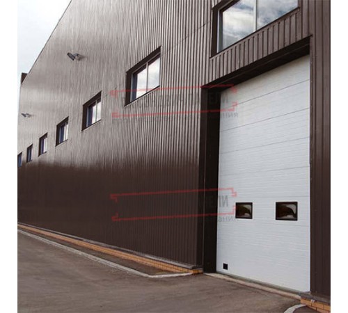 Сэндвич панели акустические стеновые с минеральной ватой, ширина 1000 мм, толщина 60 мм, 0.5/0.5, RAL8017