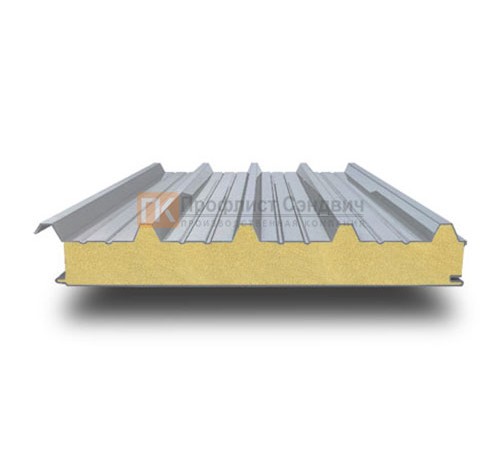 Кровельные алюминиевые сэндвич панели с пенополиуретаном, ширина 1200 мм, толщина 200 мм, 0.5/0.5