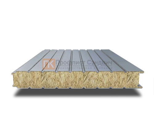 Алюминиевые сэндвич-панели стеновые с минеральной ватой, ширина 1200 мм, толщина 180 мм, 0.5/0.5