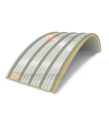 Сэндвич-панели арочные с пенополиизоциануратом, ширина 1200 мм, толщина 150 мм, 0.5/0.5, RAL9002