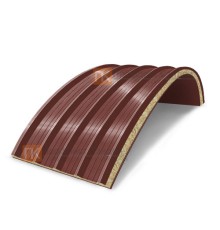 Сэндвич-панели арочные с минеральной ватой, ширина 1200 мм, толщина 200 мм, 0.5/0.5, RAL3009