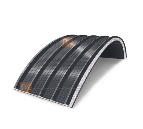 Сэндвич-панели арочные с пенополистиролом, ширина 1200 мм, толщина 80 мм, 0.5/0.5, RAL7024