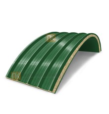 Сэндвич-панели арочные с минеральной ватой, ширина 1200 мм, толщина 100 мм, 0.5/0.5, RAL6002