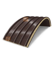 Сэндвич-панели арочные с минеральной ватой, ширина 1000 мм, толщина 120 мм, 0.5/0.5, RAL8017