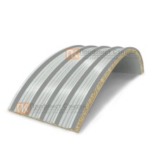 Сэндвич-панели арочные с минеральной ватой, ширина 1000 мм, толщина 180 мм, 0.5/0.5, RAL7047