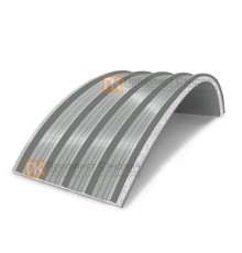 Сэндвич-панели арочные с пенополистиролом, ширина 1000 мм, толщина 50 мм, 0.5/0.5, RAL9006