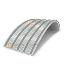 Сэндвич-панели арочные с пенополистиролом, ширина 1200 мм, толщина 200 мм, 0.5/0.5, RAL7035