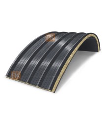 Сэндвич-панели арочные с минеральной ватой, ширина 1200 мм, толщина 30 мм, 0.5/0.5, RAL7024