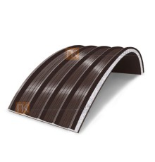 Сэндвич-панели арочные с пенополистиролом, ширина 1200 мм, толщина 250 мм, 0.5/0.5, RAL8017