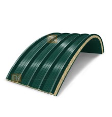 Сэндвич-панели арочные с минеральной ватой, ширина 1200 мм, толщина 200 мм, 0.5/0.5, RAL6005