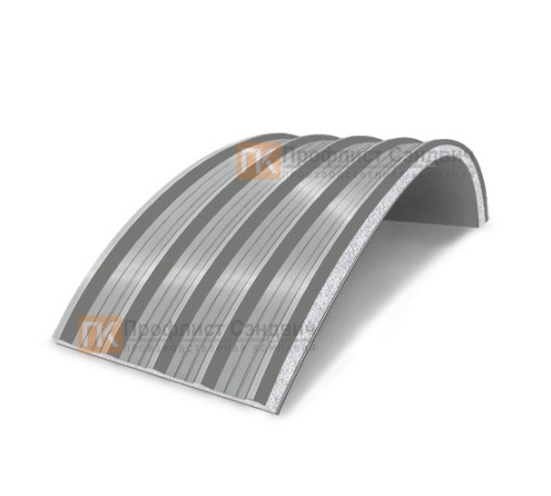 Сэндвич-панели арочные с пенополистиролом, ширина 1200 мм, толщина 100 мм, 0.5/0.5, RAL9006