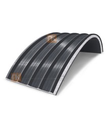 Сэндвич-панели арочные с пенополистиролом, ширина 1000 мм, толщина 30 мм, 0.5/0.5, RAL7024