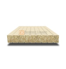 Сэндвич панели без замков с минеральной ватой, ширина 1200 мм, толщина 50 мм, 0.5/0.5, RAL1015