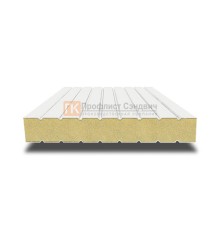 Сэндвич панели без замков с пенополиуретаном, ширина 1000 мм, толщина 30 мм, 0.5/0.5, RAL9003