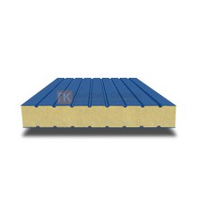 Сэндвич панели без замков с пенополиуретаном, ширина 1200 мм, толщина 30 мм, 0.5/0.5, RAL5005