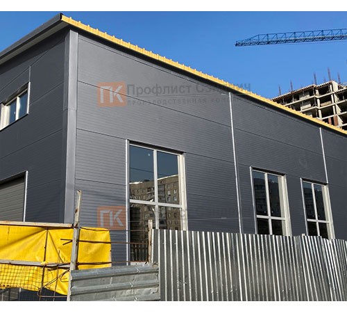 Сэндвич панели без замков с пенополиизоциануратом, ширина 1200 мм, толщина 60 мм, 0.5/0.5, RAL7024