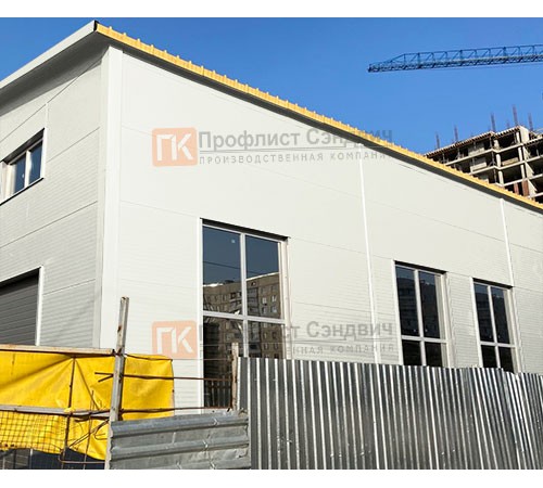 Сэндвич панели без замков с пенополиизоциануратом, ширина 1200 мм, толщина 30 мм, 0.5/0.5, RAL9003