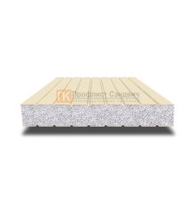 Сэндвич панели без замков с пенополистиролом, ширина 1200 мм, толщина 250 мм, 0.5/0.5, RAL 1015