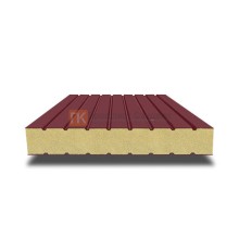 Сэндвич панели без замков с пенополиуретаном, ширина 1200 мм, толщина 30 мм, 0.5/0.5, RAL3005