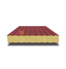 Сэндвич панели без замков с пенополиуретаном, ширина 1200 мм, толщина 30 мм, 0.5/0.5, RAL3011