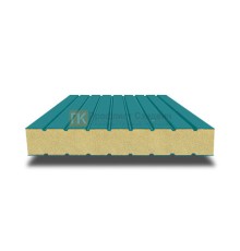 Сэндвич панели без замков с пенополиизоциануратом, ширина 1000 мм, толщина 220 мм, 0.5/0.5, RAL5021