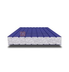 Сэндвич панели без замков с пенополистиролом, ширина 1200 мм, толщина 40 мм, 0.5/0.5, RAL5002