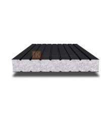 Сэндвич панели без замков с пенополистиролом, ширина 1200 мм, толщина 10 мм, 0.5/0.5, RAL9005