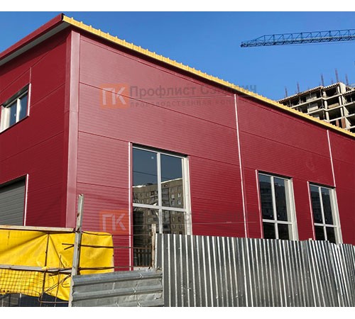 Сэндвич панели без замков с пенополиизоциануратом, ширина 1200 мм, толщина 20 мм, 0.5/0.5, RAL3011