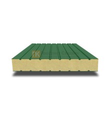 Сэндвич панели без замков с пенополиуретаном, ширина 1200 мм, толщина 20 мм, 0.5/0.5, RAL6002