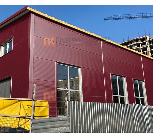 Сэндвич панели без замков с пенополиизоциануратом, ширина 1000 мм, толщина 20 мм, 0.5/0.5, RAL3005