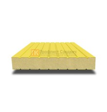 Сэндвич панели без замков с пенополиуретаном, ширина 1200 мм, толщина 10 мм, 0.5/0.5, RAL1018