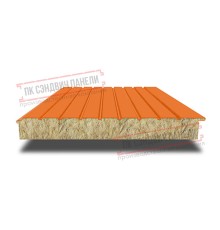 Сэндвич-панели двухслойные с минеральной ватой, ширина 1200 мм, толщина 10 мм, 0.5, RAL2004