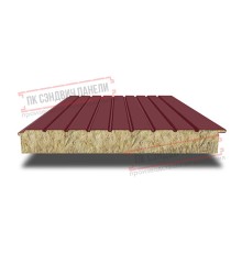 Сэндвич-панели двухслойные с минеральной ватой, ширина 1200 мм, толщина 10 мм, 0.5, RAL3005