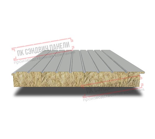 Сэндвич-панели двухслойные с минеральной ватой, ширина 1000 мм, толщина 180 мм, 0.5, RAL9006