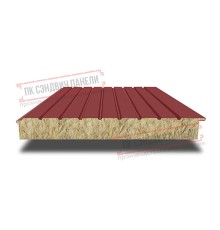 Сэндвич-панели двухслойные с минеральной ватой, ширина 1200 мм, толщина 10 мм, 0.5, RAL3011
