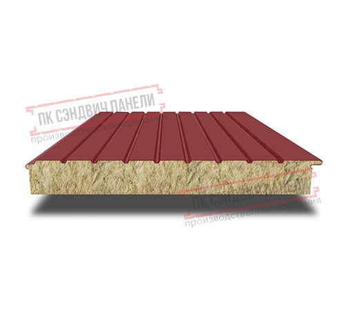 Сэндвич-панели двухслойные с минеральной ватой, ширина 1200 мм, толщина 20 мм, 0.5, RAL3011
