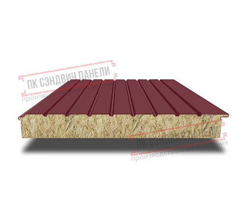 Сэндвич-панели двухслойные с минеральной ватой, ширина 1200 мм, толщина 180 мм, 0.5, RAL3005