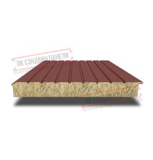 Сэндвич-панели двухслойные с минеральной ватой, ширина 1200 мм, толщина 30 мм, 0.5, RAL3009