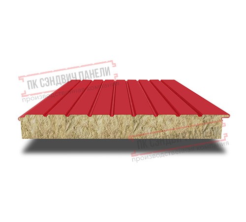 Сэндвич-панели двухслойные с минеральной ватой, ширина 1200 мм, толщина 200 мм, 0.5, RAL3020