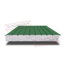 Сэндвич-панели двухслойные с пенополистиролом, ширина 1200 мм, толщина 10 мм, 0.5, RAL6002