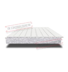 Сэндвич-панели двухслойные с пенополистиролом, ширина 1200 мм, толщина 50 мм, 0.5, RAL9003