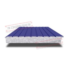 Сэндвич-панели двухслойные с пенополистиролом, ширина 1200 мм, толщина 50 мм, 0.5, RAL5002