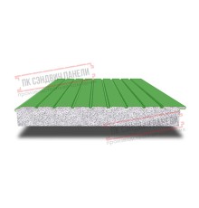 Сэндвич-панели двухслойные с пенополистиролом, ширина 1200 мм, толщина 10 мм, 0.5, RAL6018