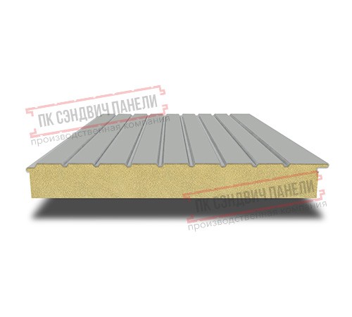 Сэндвич-панели двухслойные с пенополиизоциануратом, ширина 1000 мм, толщина 200 мм, 0.5, RAL9006
