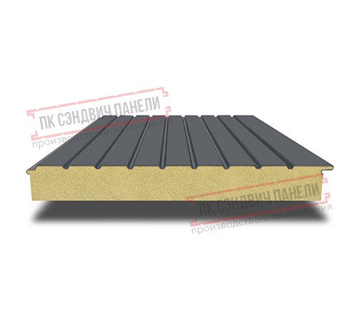 Сэндвич-панели двухслойные с пенополиизоциануратом, ширина 1200 мм, толщина 40 мм, 0.5, RAL7024