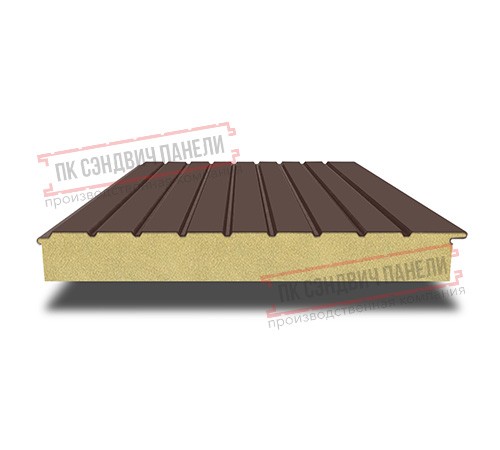 Сэндвич-панели двухслойные с пенополиизоциануратом, ширина 1200 мм, толщина 30 мм, 0.5, RAL8017