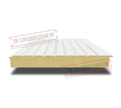 Сэндвич-панели двухслойные с пенополиизоциануратом, ширина 1200 мм, толщина 40 мм, 0.5, RAL9003