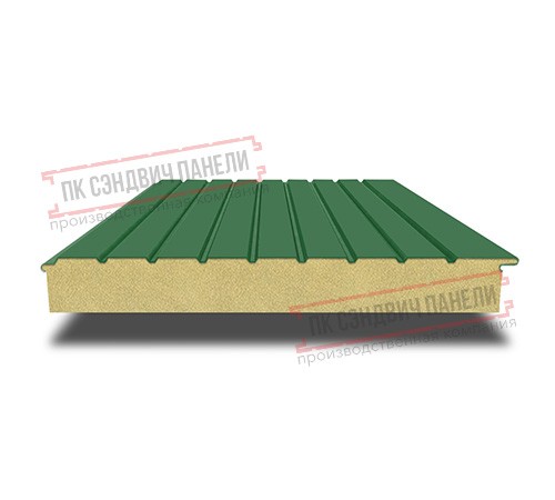 Сэндвич-панели двухслойные с пенополиуретаном, ширина 1000 мм, толщина 30 мм, 0.5, RAL6002